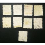 Hungary 1888 Letter, black cipher komplet set perf 11 1/2 used