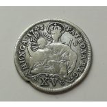 Magyarország Mária Terézia 15 Krajcár 1743 KB, ezüst