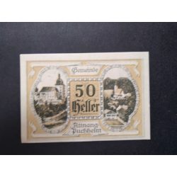 Ausztria 50 Heller 1920 Unc Attnang-Buchheim 