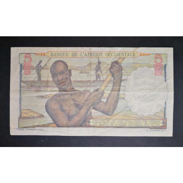 French West Africa 5 Francs 1949 F