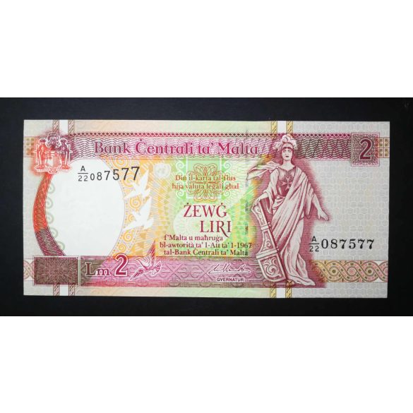 Malta 2 Liri 1994 Unc