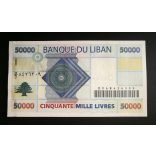 Lebanon 50000 Livres 2004 Unc 