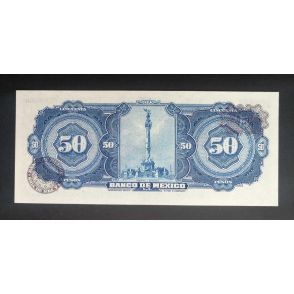 Mexikó 50 Pesos 1972 UNC barna pecséttel