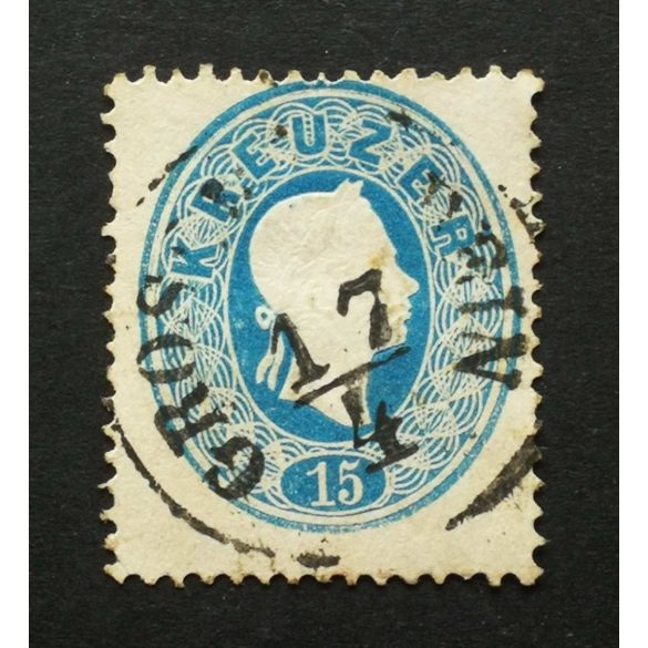 Magyarország 1861 Könyvnyomat 15 Kr. GROSSWARDEIN Nagyvárad