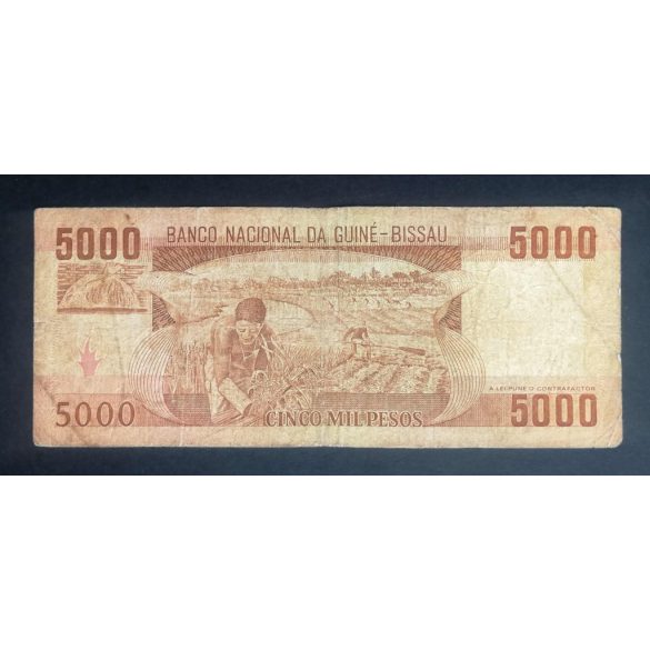 Bissau-Guinea 5000 Pesos 1984 F