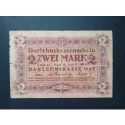 Germany 2 Mark Poland, Lithuania, Latvia occupation 1918 F-