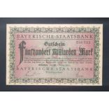 Germany München 500 Billion Mark 1923 XF