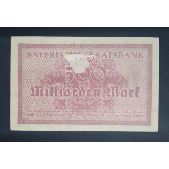 Germany München 500 Billion Mark 1923 XF
