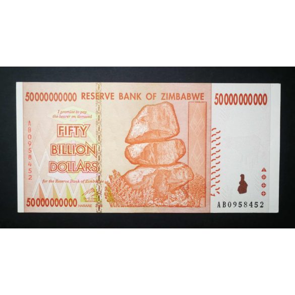 Zimbabwe 50 billion Dollars 2008 UNC-