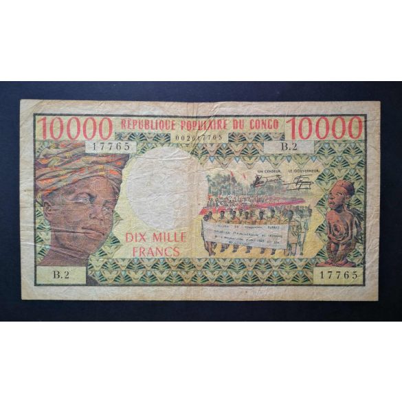 Congo 10000 Francs 1978 F