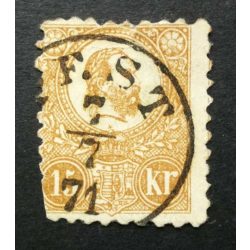 Hungary 1871 15 Kr. lithographed used PEST