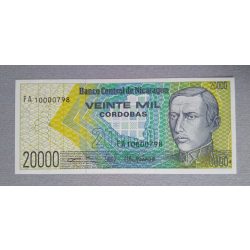 Nicaragua 20000 Cordobas 1989 UNC