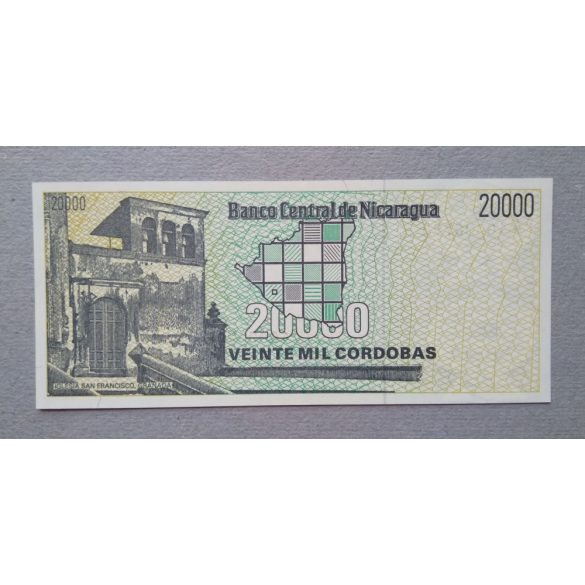 Nicaragua 20000 Cordobas 1989 UNC