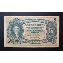 Norvégia 5 Kroner 1940 F
