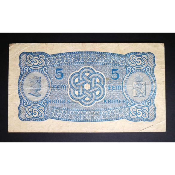 Norway 5 Kroner 1940 F