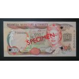 Bermuda 100 Dollars 2000 UNC - Specimen