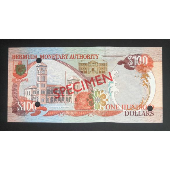 Bermuda 100 Dollars 2000 UNC - Specimen