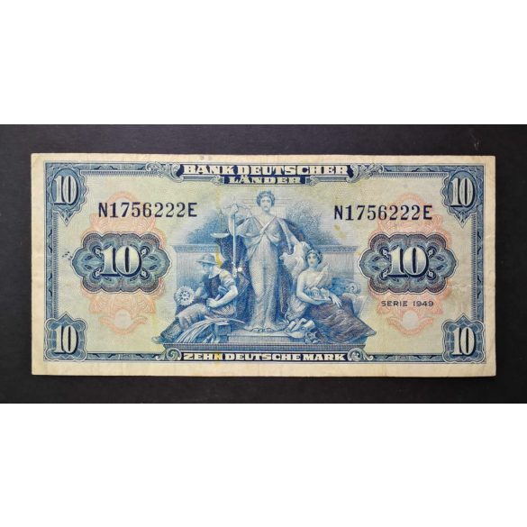Germany 10 Mark 1949 F
