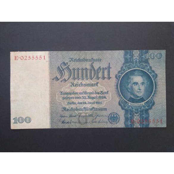 Németország 100 Reichsmark 1935 VF+