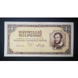 Hungary 1 million Milpengő 1946 VF
