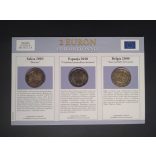 EU 2 Euro 3 db-os emlékérme szett Unc