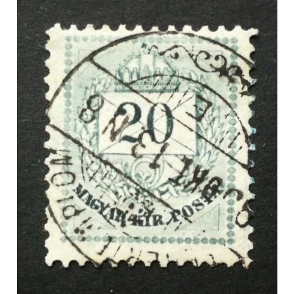 Hungary 1881 Letter, coloured cipher 20 kr. perf 11 1/2, Fehértemplom used