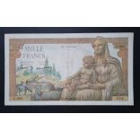 France 1000 Francs 1942 F