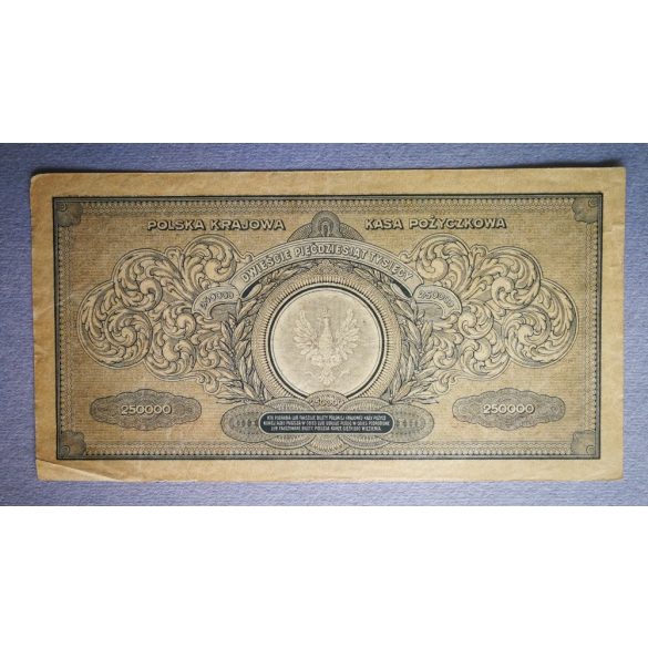 Poland 250000 Marek 1923 VF