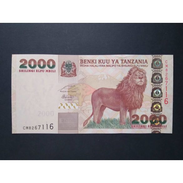 Tanzánia 2000 Shilingi 2009 UNC