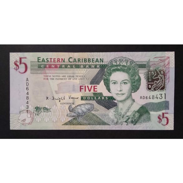 Eastern Caribbean States 5 Dollars 2008 UNC