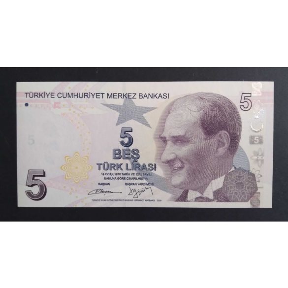  Törökország 5 Lira 2013 Unc