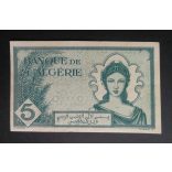 Algéria 5 Francs 1942 VF