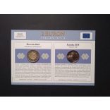 EU 2 Euro set of 2 pcs commemorative coins Unc