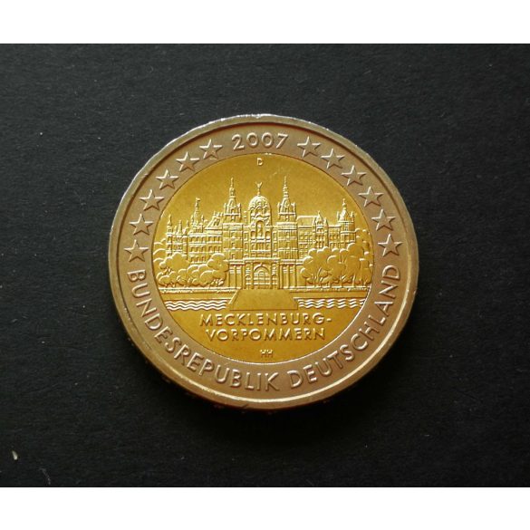 Németország 2 Euro 2007 Mecklenburg-Vorpommern D AUNC+