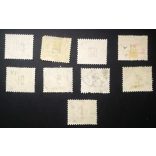 Hungary 1903 Green PORTO 9 pcs perf A11 3/4: 12 used 