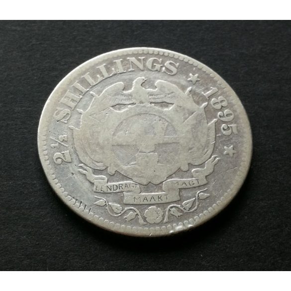 South Africa 2 1/2 Shillings 1895 13.7 g silver