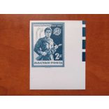 1967 Évfordulók, események, 10 éves a Munkásőrség ** vágott, ívsarki bélyeg