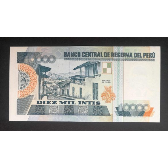 Peru 10000 Intis 1988 Unc 