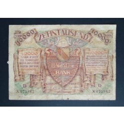 Germany 10000 Mark Mannheim 1923 F- 