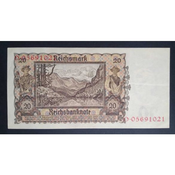 Németország 20 Reichsmark 1939 VF