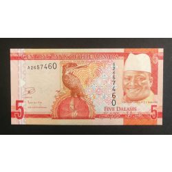 Gambia 5 Dalasis 2015 UNC 
