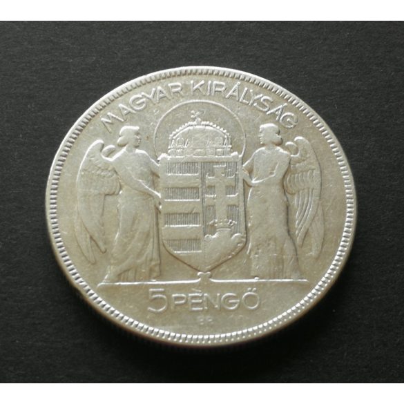 Hungary Miklós Horthy 5 Pengő 1930 silver