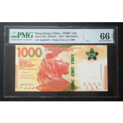   Hong Kong 1000 Dollars 2018 Unc HSBC - PMG 66 certified banknote