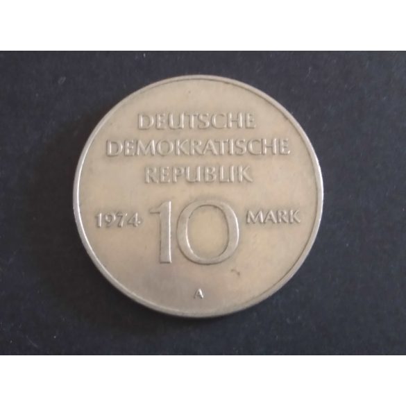 Németország 10 Mark 1974 25 éves az NDK aUNC