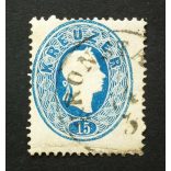 Magyarország 1861 Könyvnyomat 15 Kr. KRONSTA(DT) Brassó