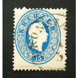 Magyarország 1861 Könyvnyomat 15 Kr. KRONSTA(DT) Brassó