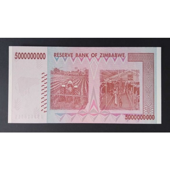 Zimbabwe 5 milliárd Dollars 2008 UNC