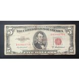USA 5 Dollars 1953 F-