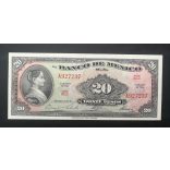 Mexikó 20 Pesos 1967 VF+
