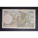 French West Africa 10 Francs 1954 VF